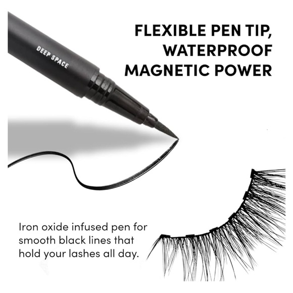 Glamnetic Magnetic Lashes & Black & Brown Eyeliners Magnetic Reusable False Lash - Picture 7 of 10